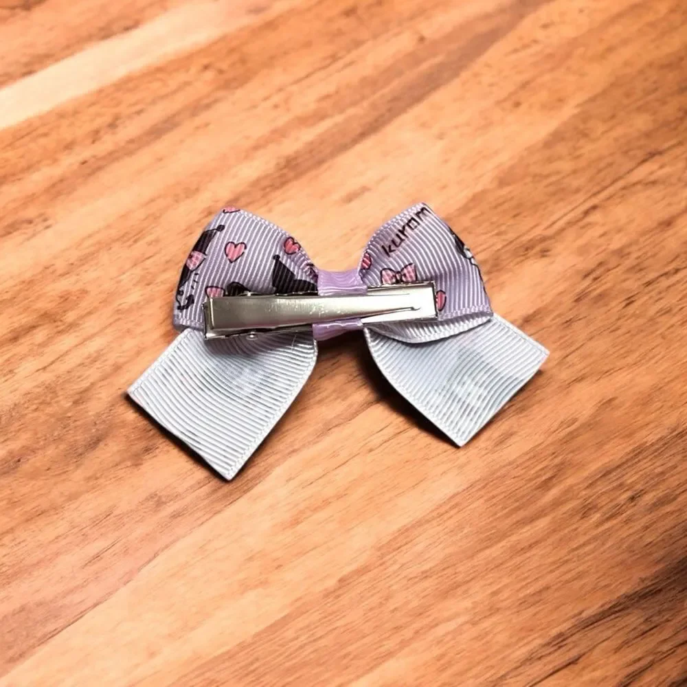 🤯5/$25🤯 Set Of 4 Purple Kuromi Hair Bows for Girls